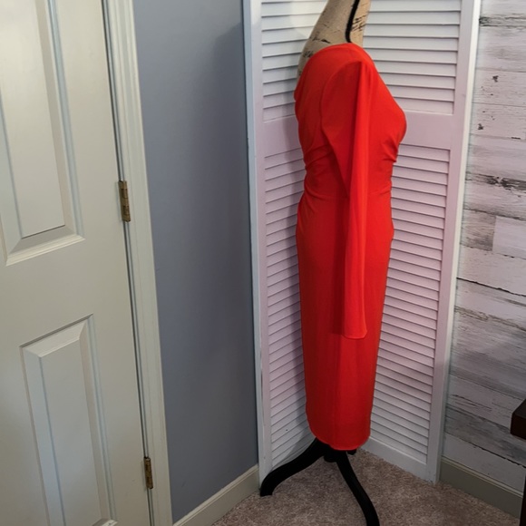 HALSTON size 6 red dress - Picture 3 of 5